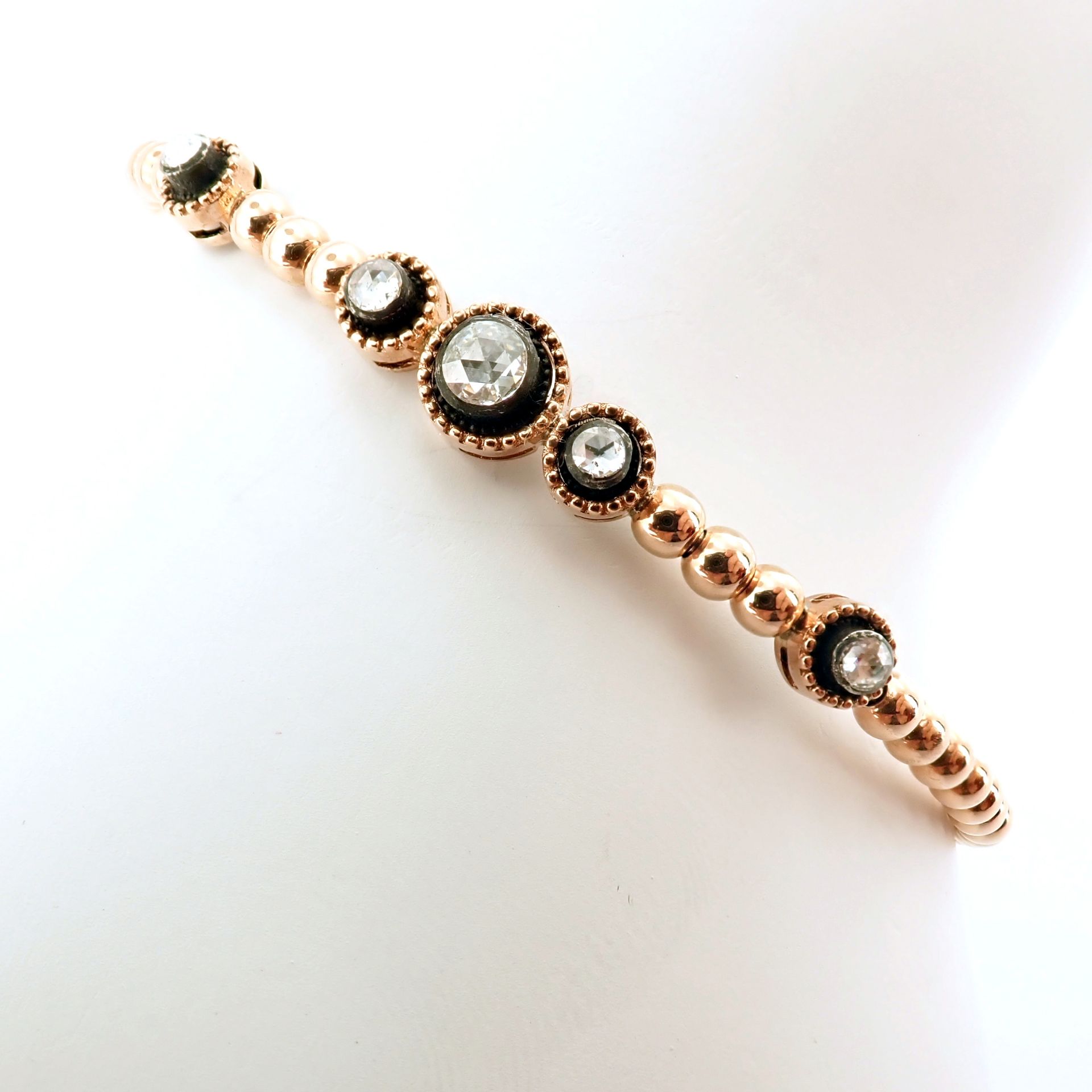 Antique Design Jewellery - 8K Rose / Pink Gold Bracelet (Ref:BE00377) - Image 10 of 10