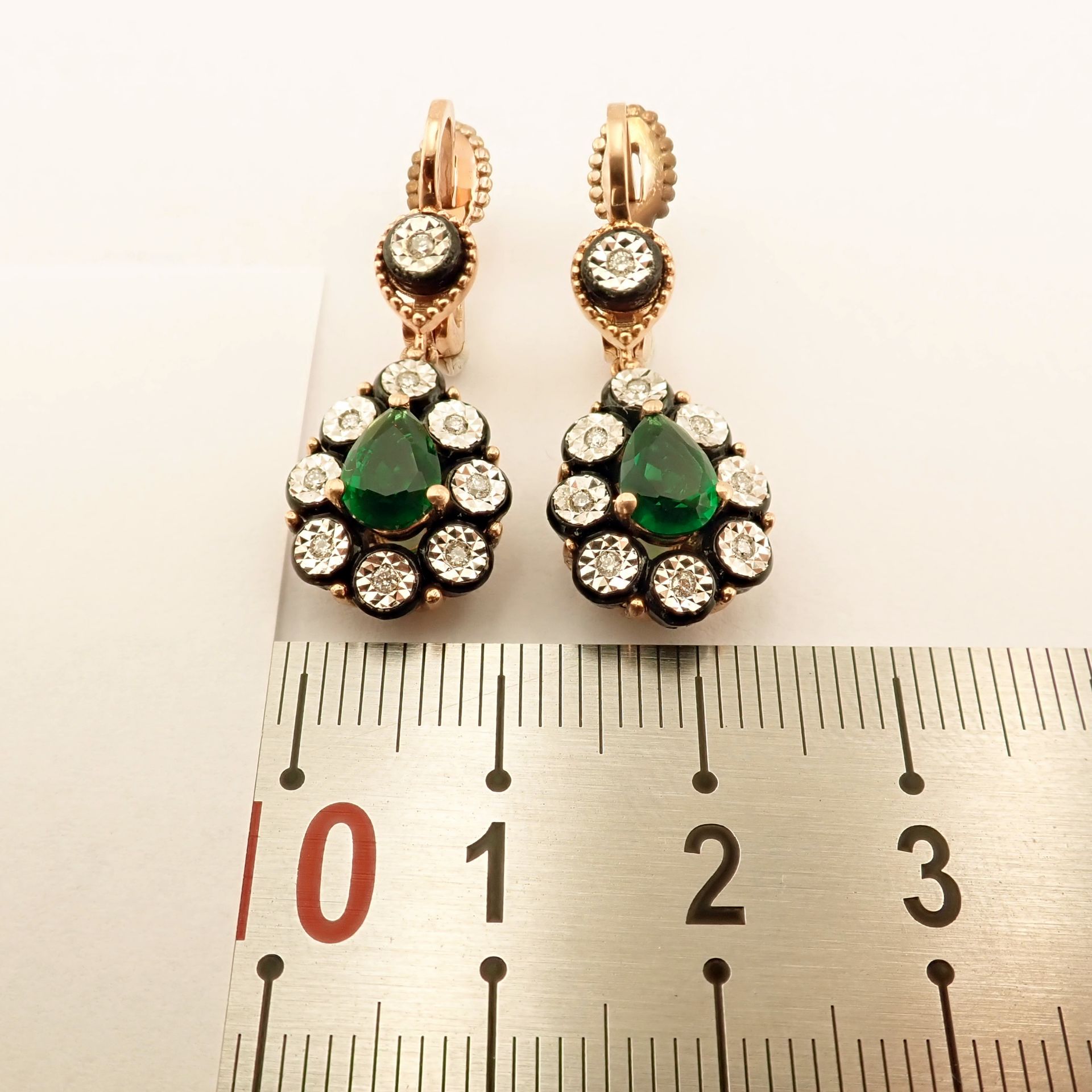 Antique Design Jewellery - 8K Rose / Pink Gold Earring (Ref:ED02129) - Image 5 of 6