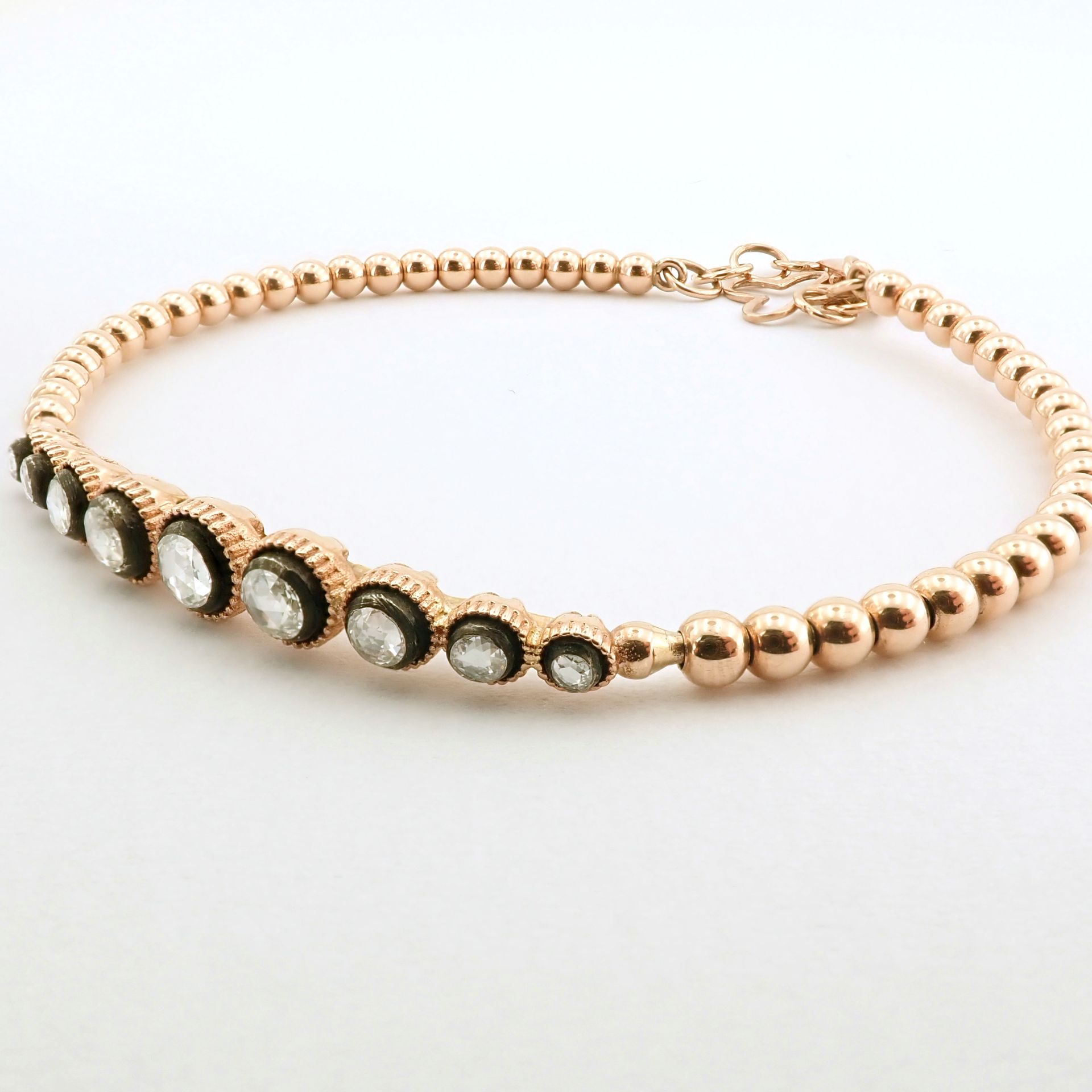 Antique Design Jewellery - 8K Rose / Pink Gold Bracelet (Ref:BE00342) - Image 3 of 9