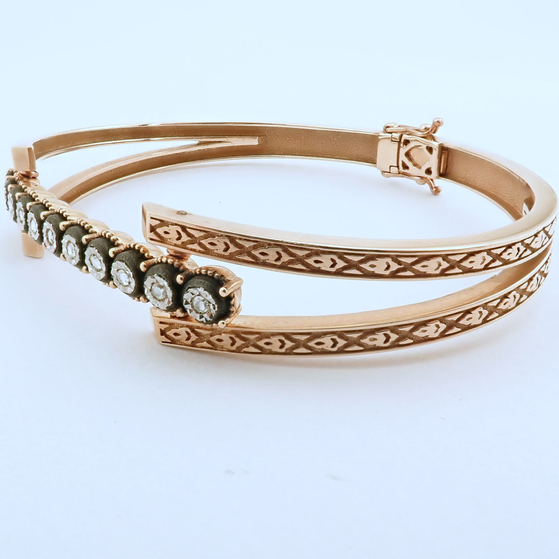 Antique Design Jewellery - 8K Rose / Pink Gold Bracelet (Ref:BE00226) - Image 11 of 13