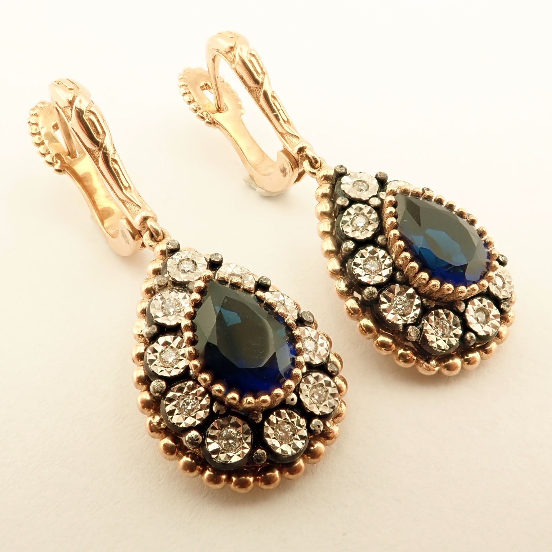 Antique Design Jewellery - 8K Rose / Pink Gold Earring (Ref:ED02137)