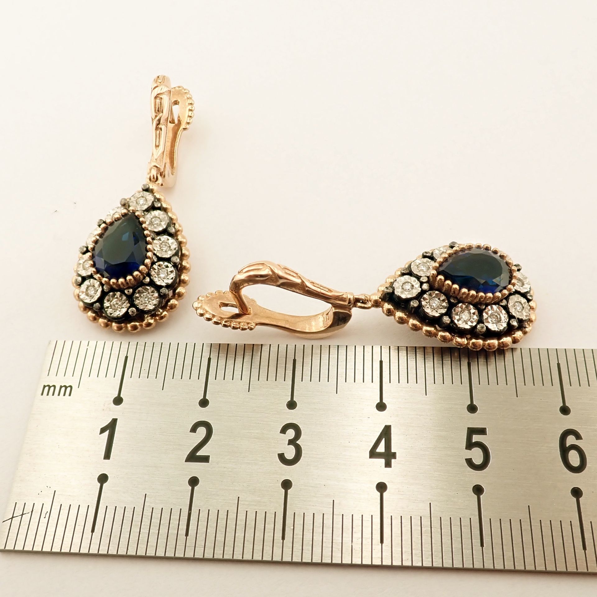 Antique Design Jewellery - 8K Rose / Pink Gold Earring (Ref:ED02137) - Image 2 of 5
