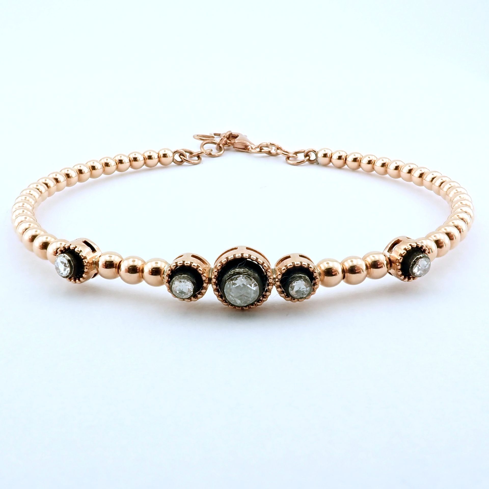 Antique Design Jewellery - 8K Rose / Pink Gold Bracelet (Ref:BE00377) - Image 3 of 10