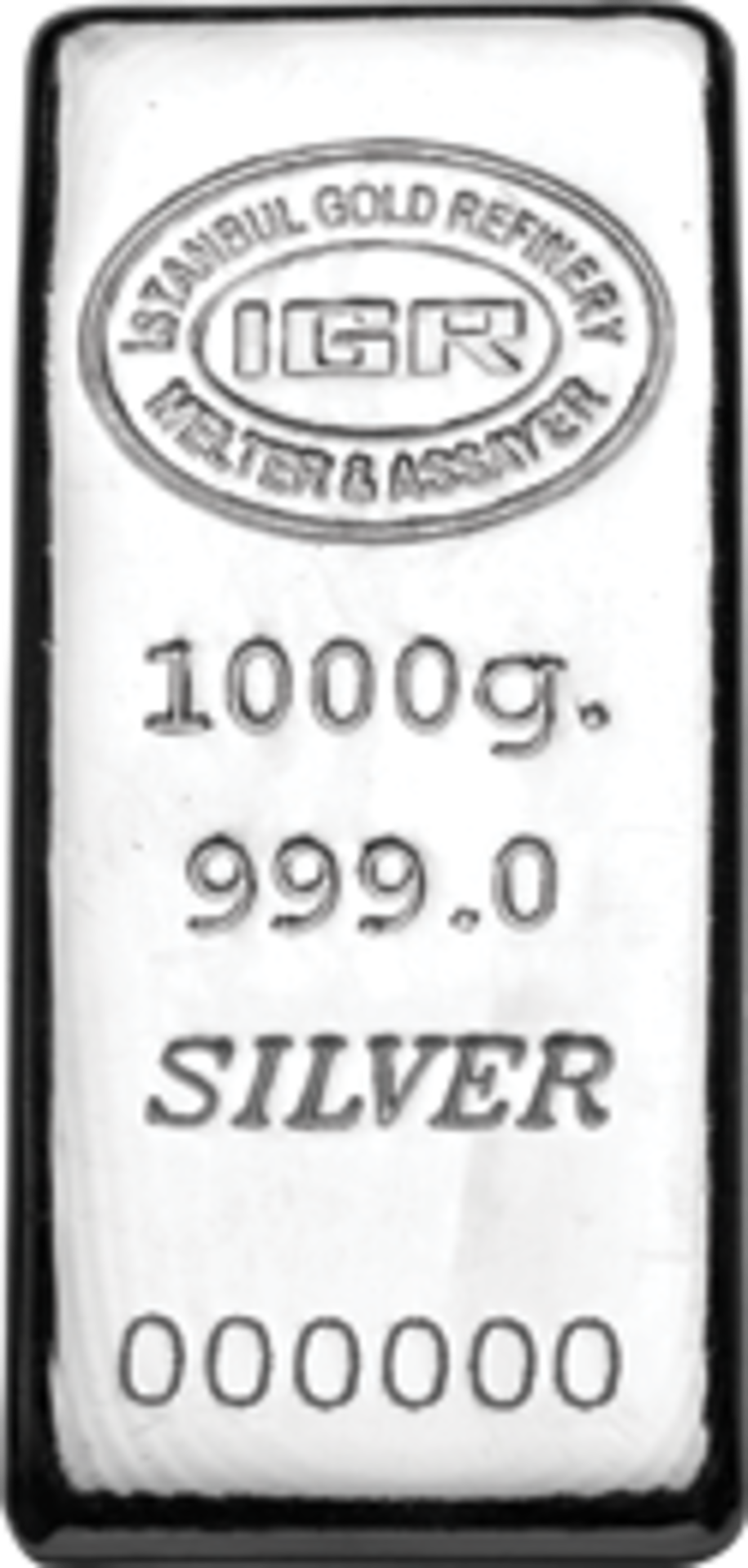 1000g Silver Bullion Casted Bar