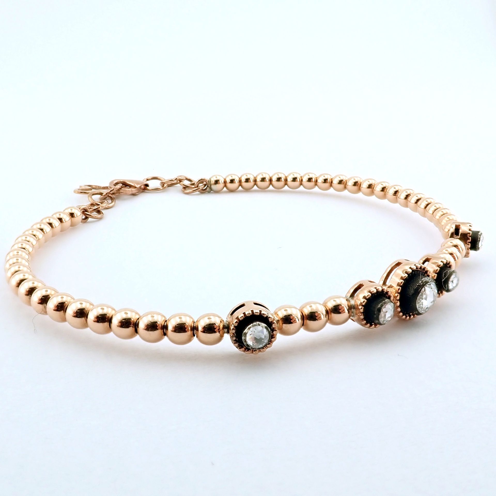Antique Design Jewellery - 8K Rose / Pink Gold Bracelet (Ref:BE00377) - Image 4 of 10
