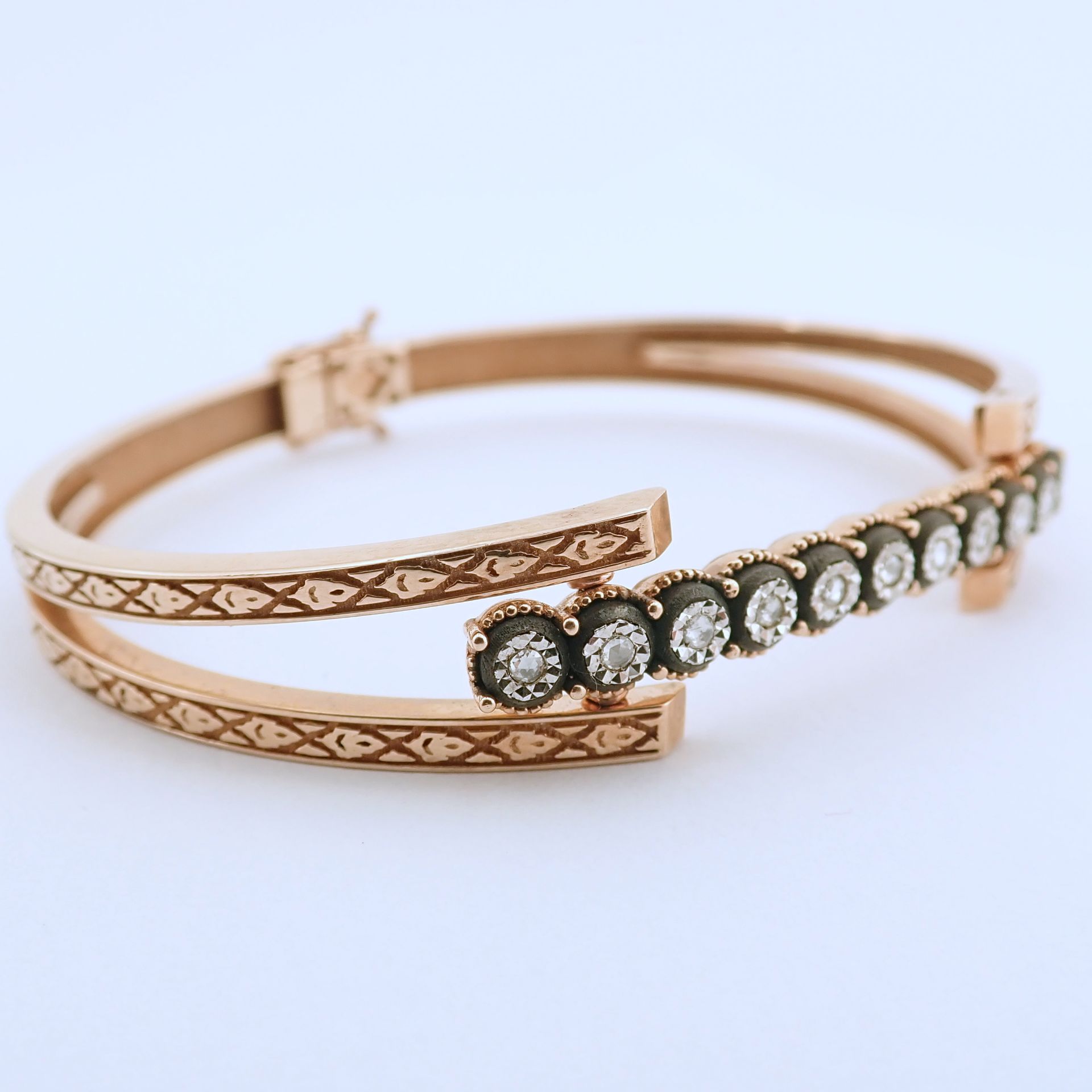 Antique Design Jewellery - 8K Rose / Pink Gold Bracelet (Ref:BE00226) - Image 13 of 13