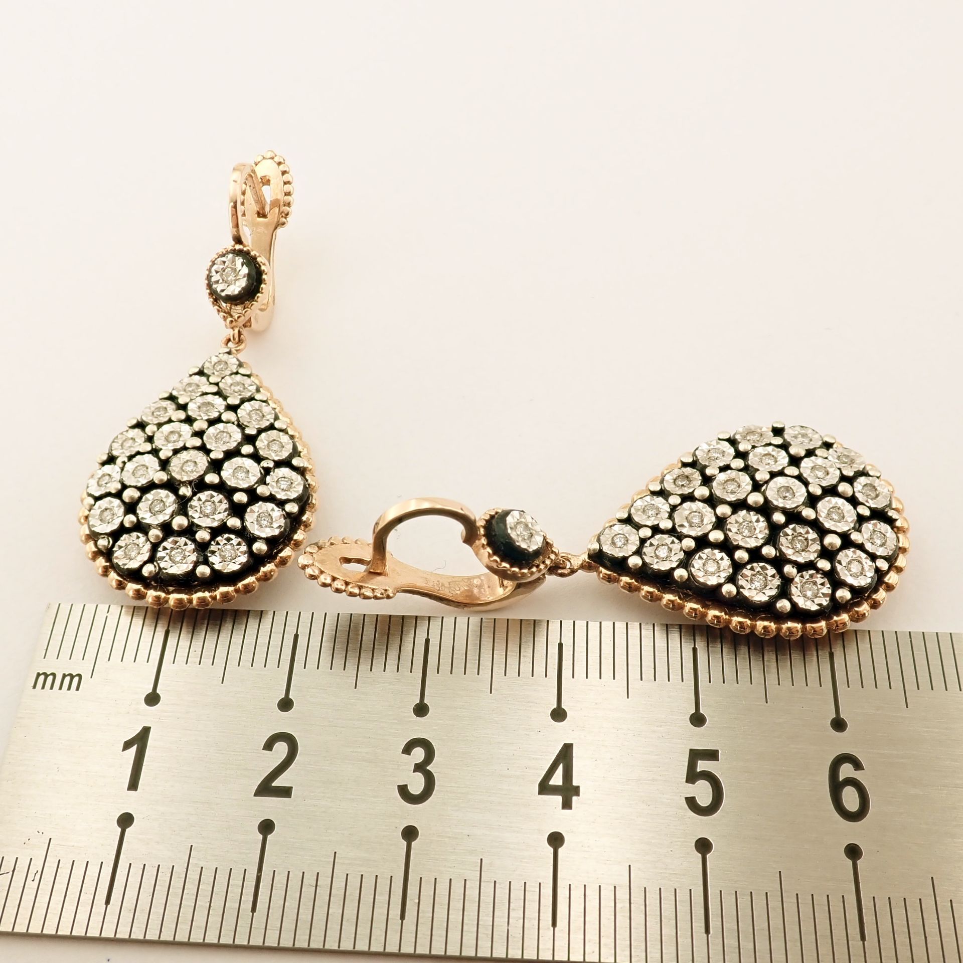 Antique Design Jewellery - 8K Rose / Pink Gold Earring (Ref:ED02126) - Image 2 of 5