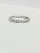 Platinum Diamond full eternity ring,2ct brilliant cu diamonds i colour si3 clarity,4gms platinum