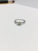 1ct Brilliant cut Diamond solitaire ring,1.03ct K colour I1 clarity nice cut,platinum 4 Claw