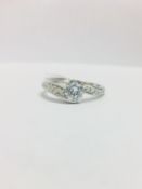 Platinum Diamon dSolitaire ring,brilliant cut diamond 0.50ct,h colour vs clarity.platinum Weight: