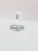 Platinum Diamond Solitaire ring,0.50ct Brilliant cut diamond ,H colour vs clarity, Weight: 3.90g