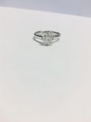 Platinum diamond solitaire Ring,1.034t brilliant cut diamond,I colour i2 clarity,platinum modern