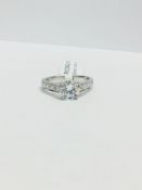 Platinum diamond Solitaire Ring,0.50ct Brilliant cut Diamond,H colour vs clarity, Weight: 5.00g