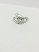 Platinum diamond Solitaire Ring,0.50ct Brilliant cut diamond,H colour vs clarity, Weight: 5.20g
