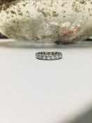 Platinum Art Deco style Fulleternity ring,20x 2.4mm round brilliant cut diamonds ,natural si2 h
