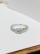 platinum damond solitaire ring,0.50ct brilliant cut diamond H colour S1 clarity,4.9gms platinum 0.