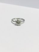 Diamond solitaire Ring,1.72ct brilliant cut diamond,I colour I2 clarity ,6 claw set platinum mount,