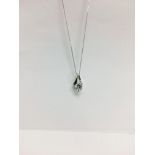 0.50ct diamond pendant with an brilliant cut diamond. H colour and si1 clarity. Set in platinum 3