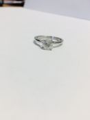 1ct Brilliant cut Diamond solitaire ring,1.11ct H colour I2 clarity,platinum 4 Claw setting,3.