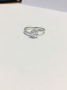 1ct Brilliant cut Diamond solitaire ring,1.01ct G colour I1 clarity,platinum 4 Claw twist setting,