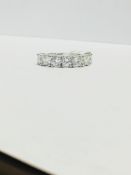 Platinum diamond 7 stone ring,1.75ct Brilliant cut diamonds,i colour si3 clarity,platinum Weight:6.