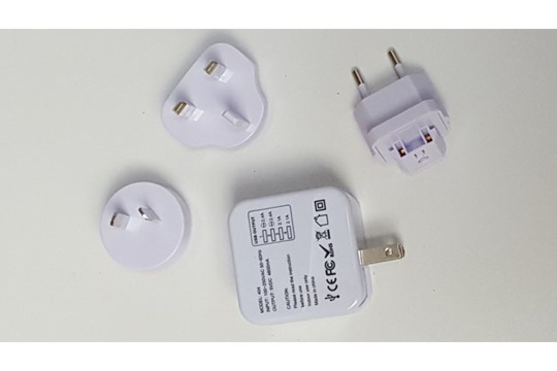 50x Quadapter - The Worldwide Universal Travel Adapter! 4 USB Ports - Image 12 of 12