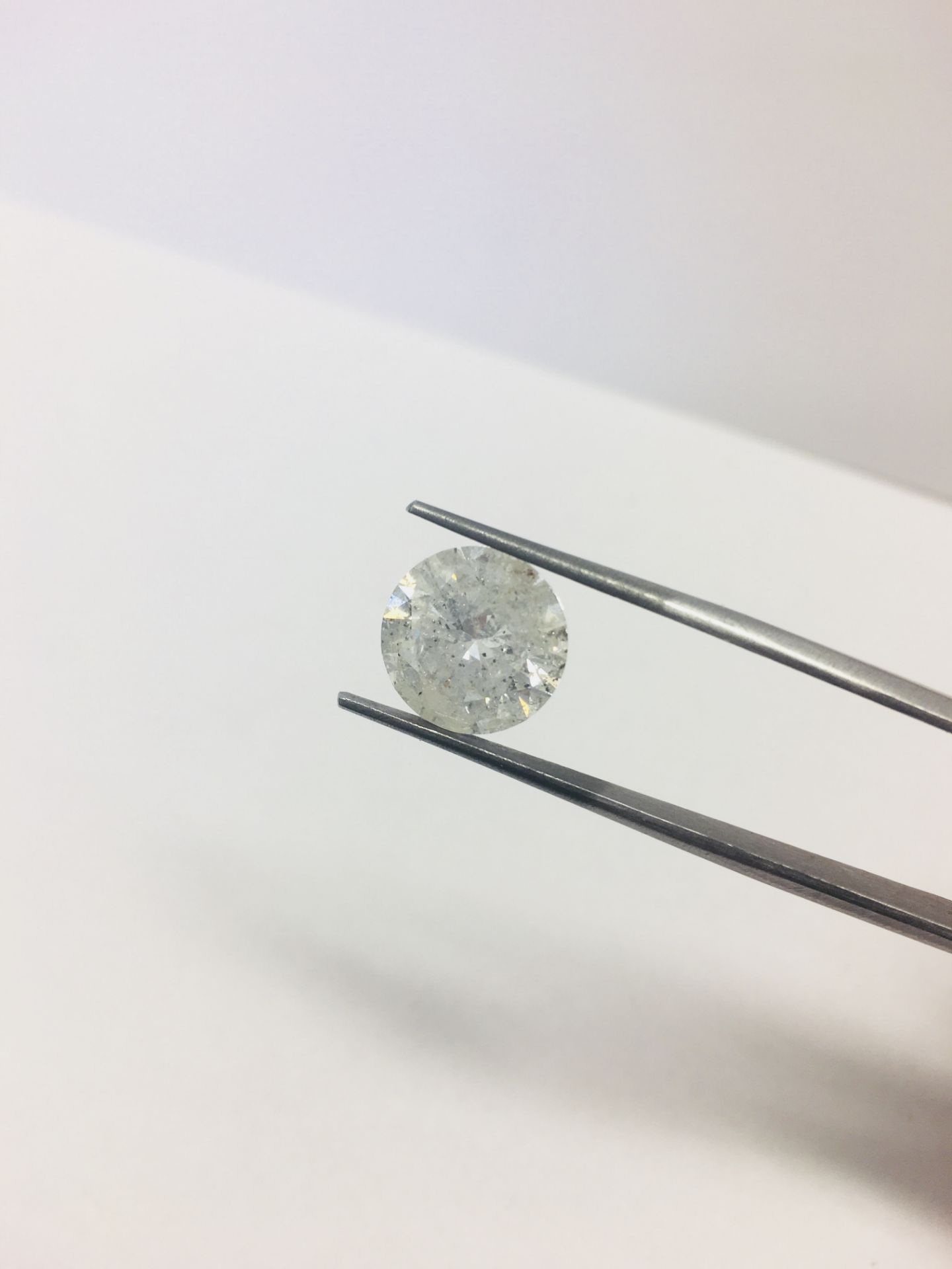 5.11ct Round Brilliant cut diamond,natural,G colour si1 clarity,WGI certification,clarity enhanced - Image 5 of 5