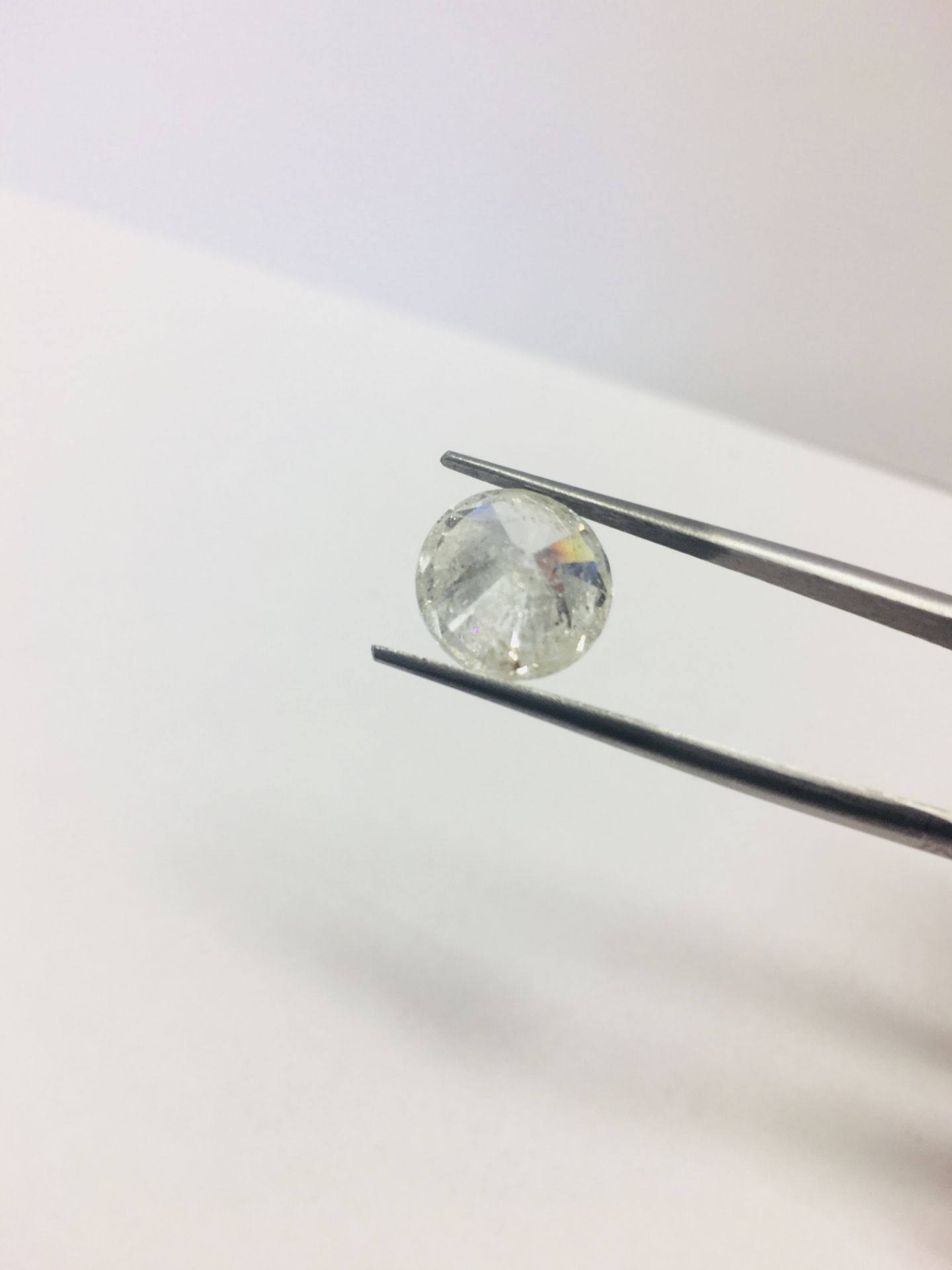 5.11ct Round Brilliant cut diamond,natural,G colour si1 clarity,WGI certification,clarity enhanced - Image 4 of 5