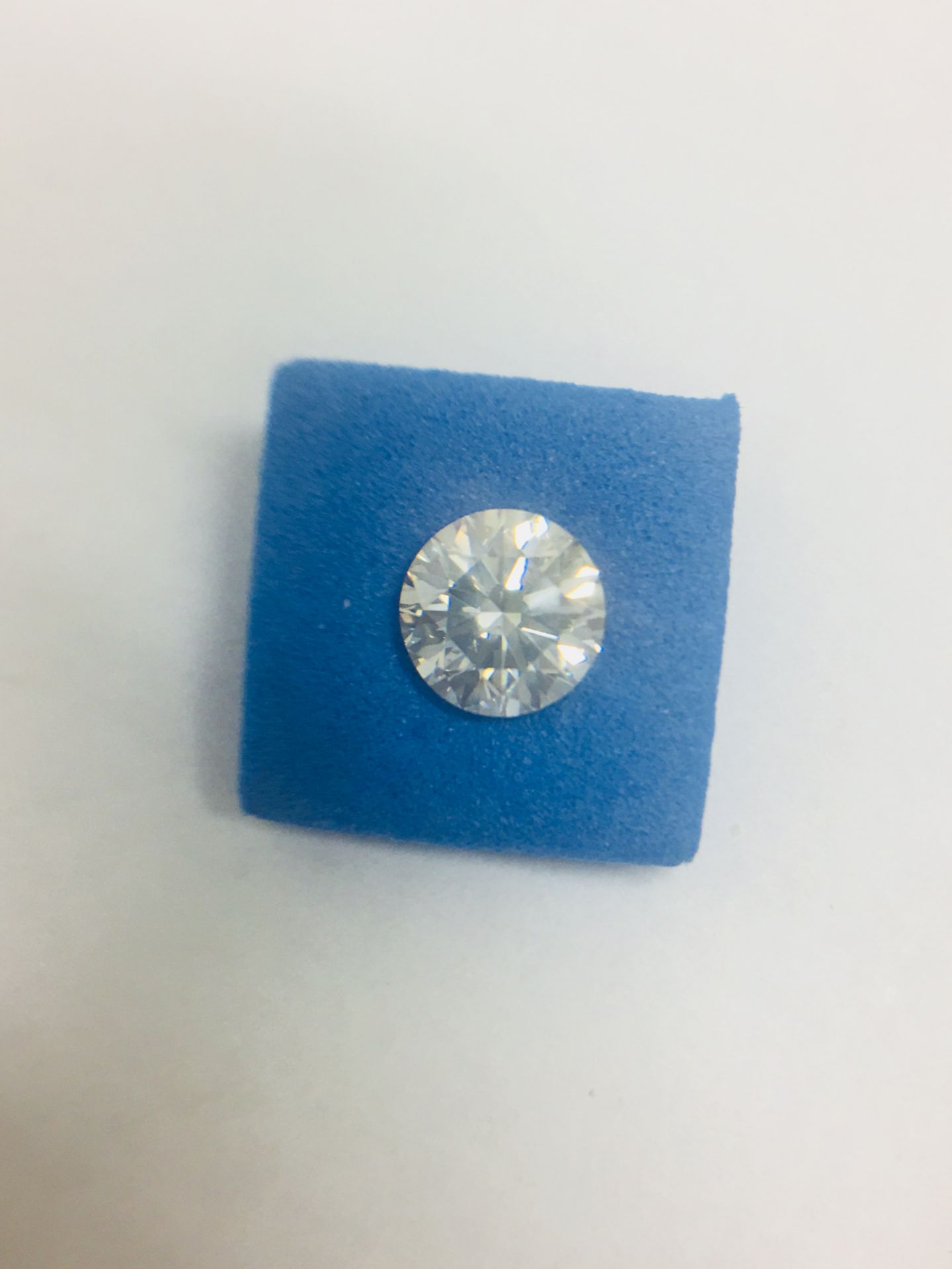 1.14ct round brilliant cut diamond natural untreated