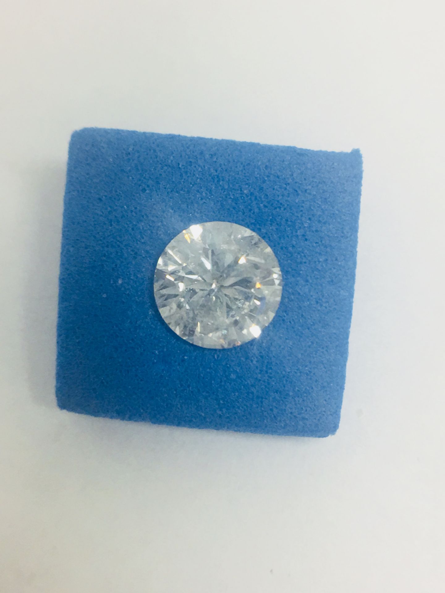 1.07ct round brilliant cut diamond natural untreated
