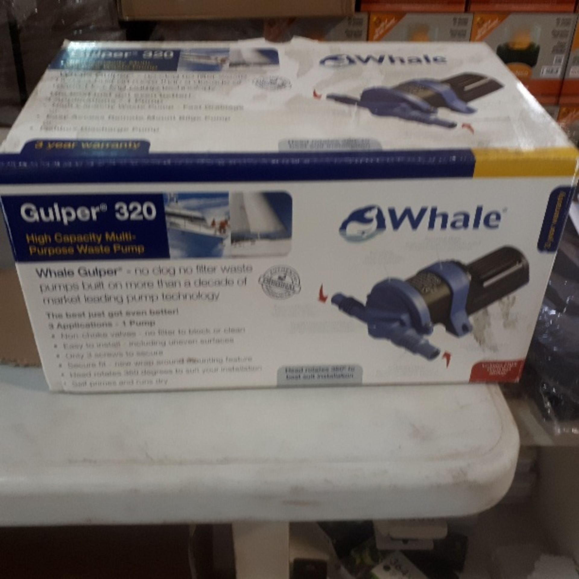 Whale Gulper 320 Multi purpose waste pump looks new and unused