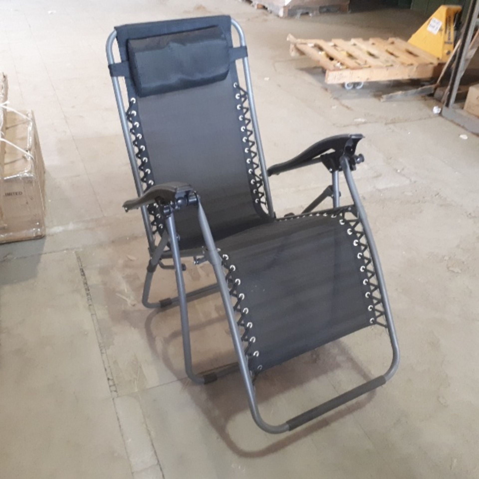 Gravity Chair, looks unused but needs a screw on right hand arm section