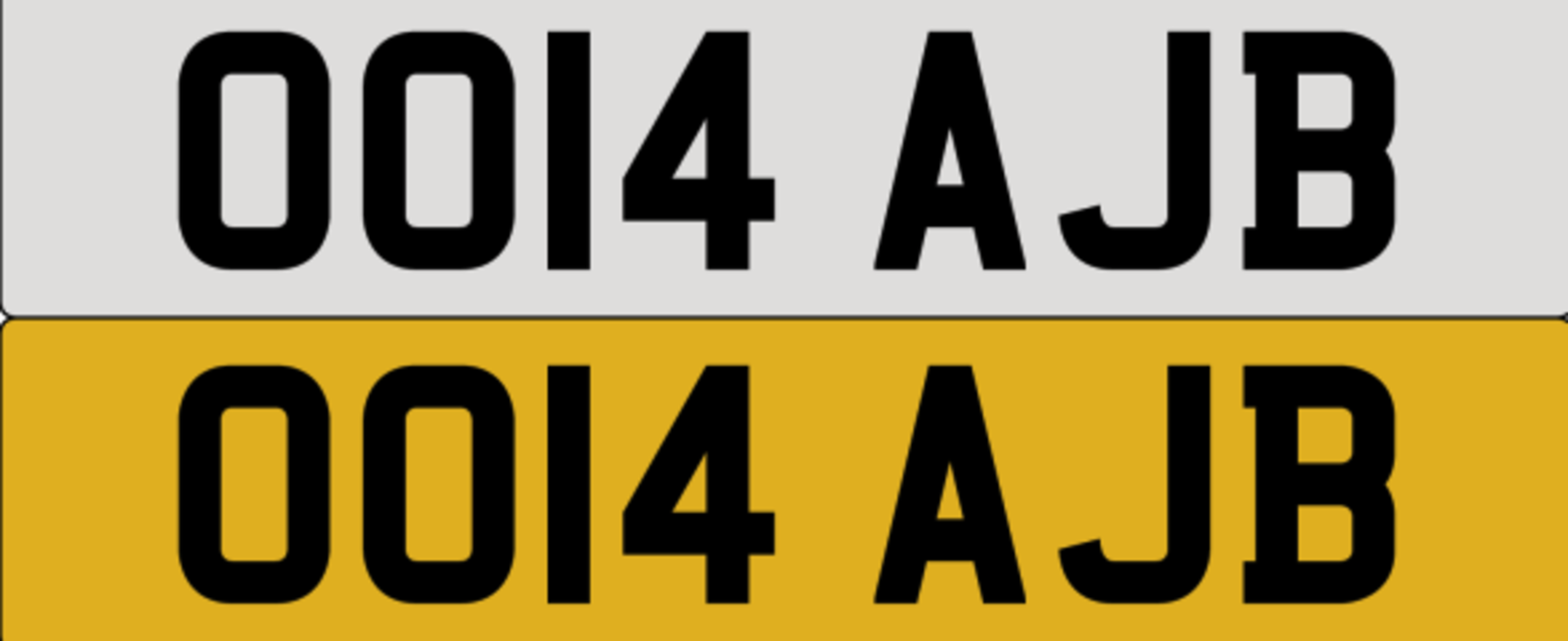 OO14 AJB on DVLA retention, ready to transfer