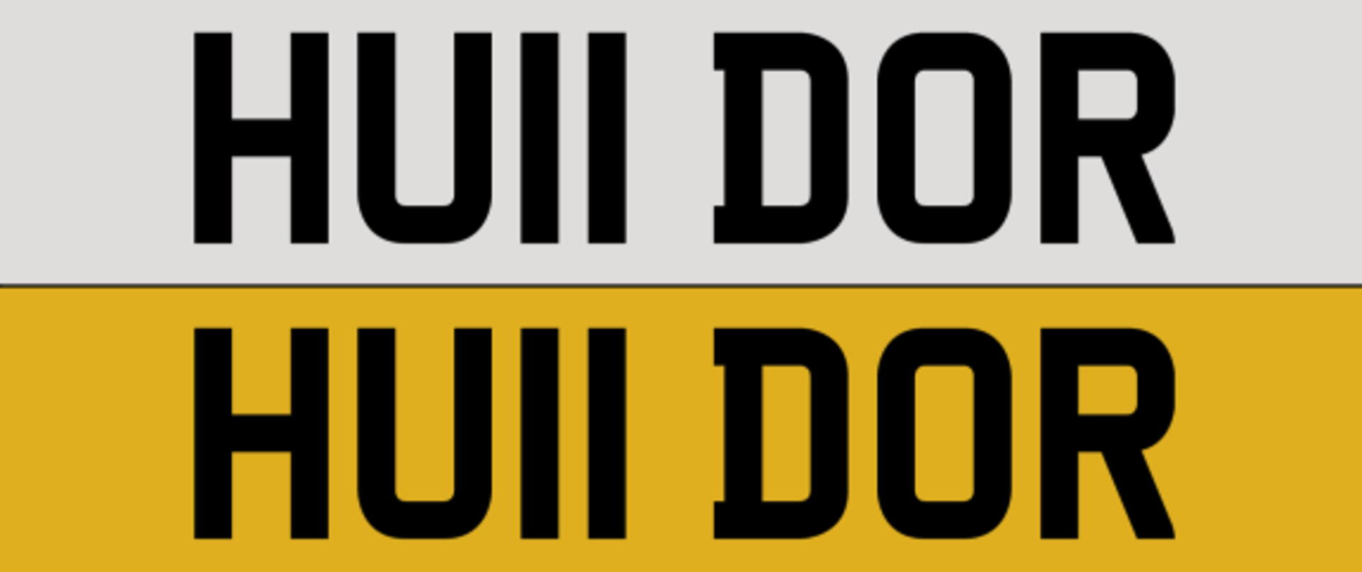 HU11 DOR on DVLA retention, ready to transfer