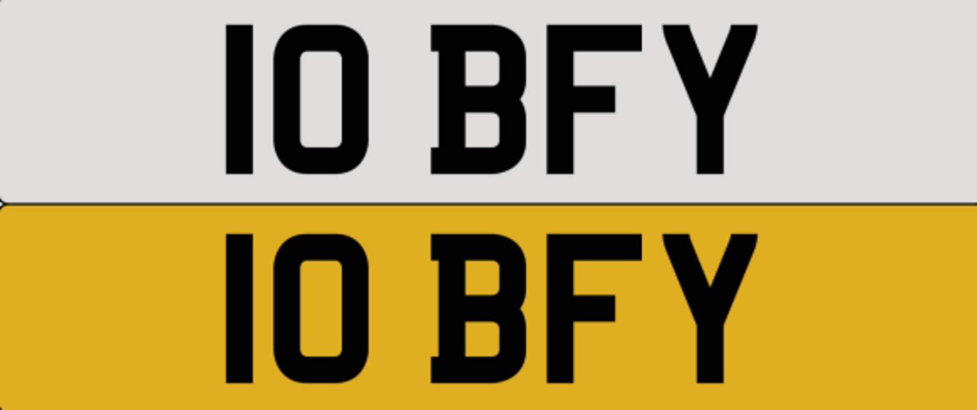 10 BFY on DVLA retention, ready to transfer