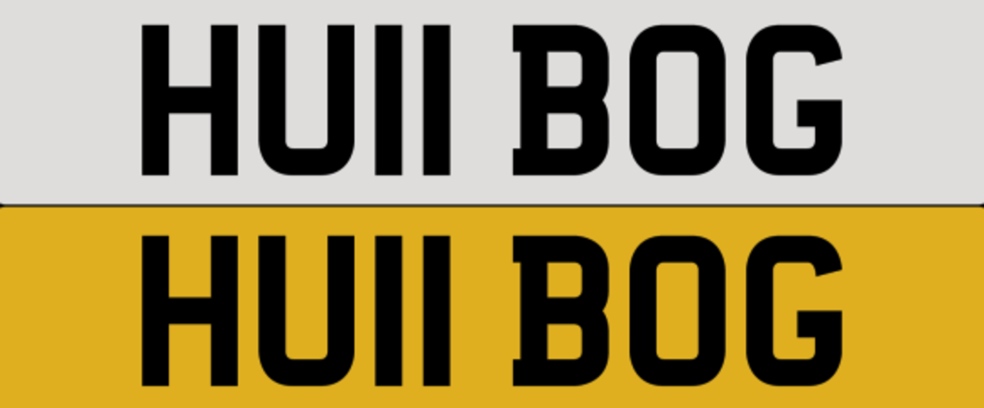 HU11 BOG on DVLA retention, ready to transfer