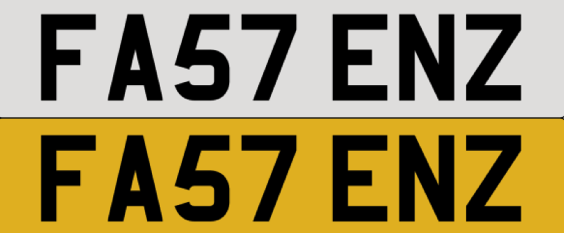 FA57 ENZ on DVLA retention, ready to transfer