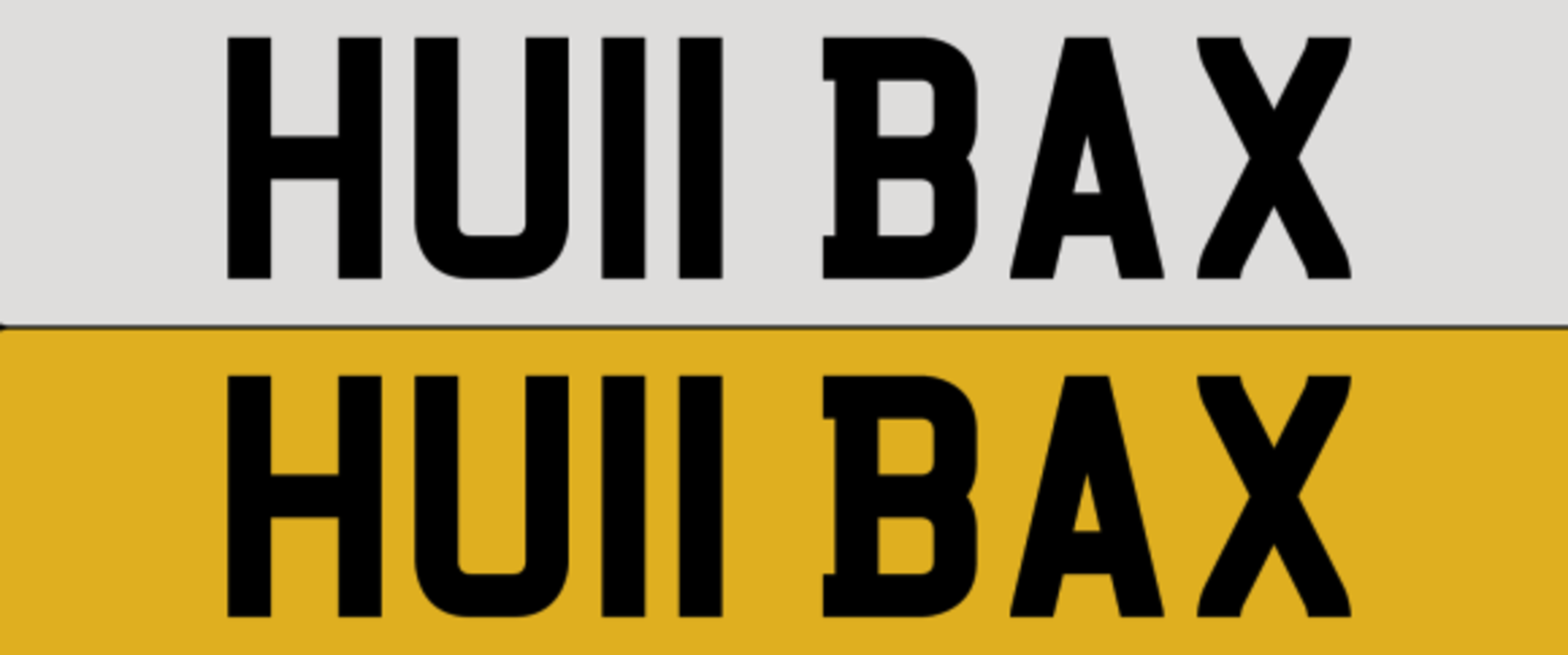 HU11 BAX on DVLA retention, ready to transfer