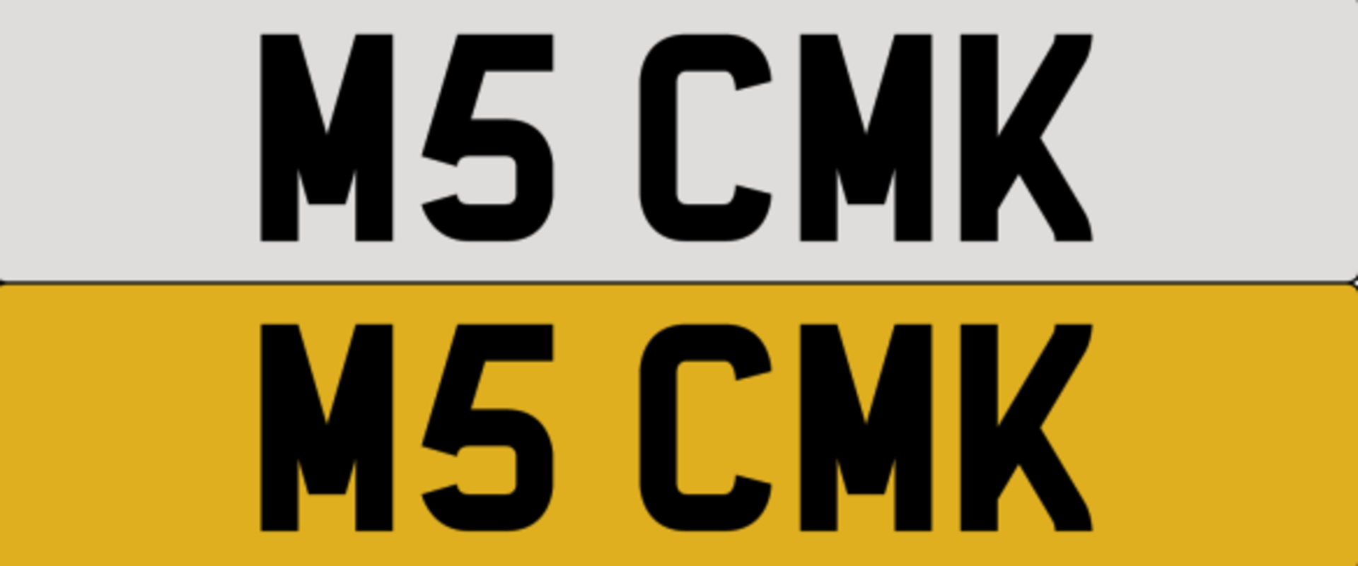 M5 CMK on DVLA retention, ready to transfer.