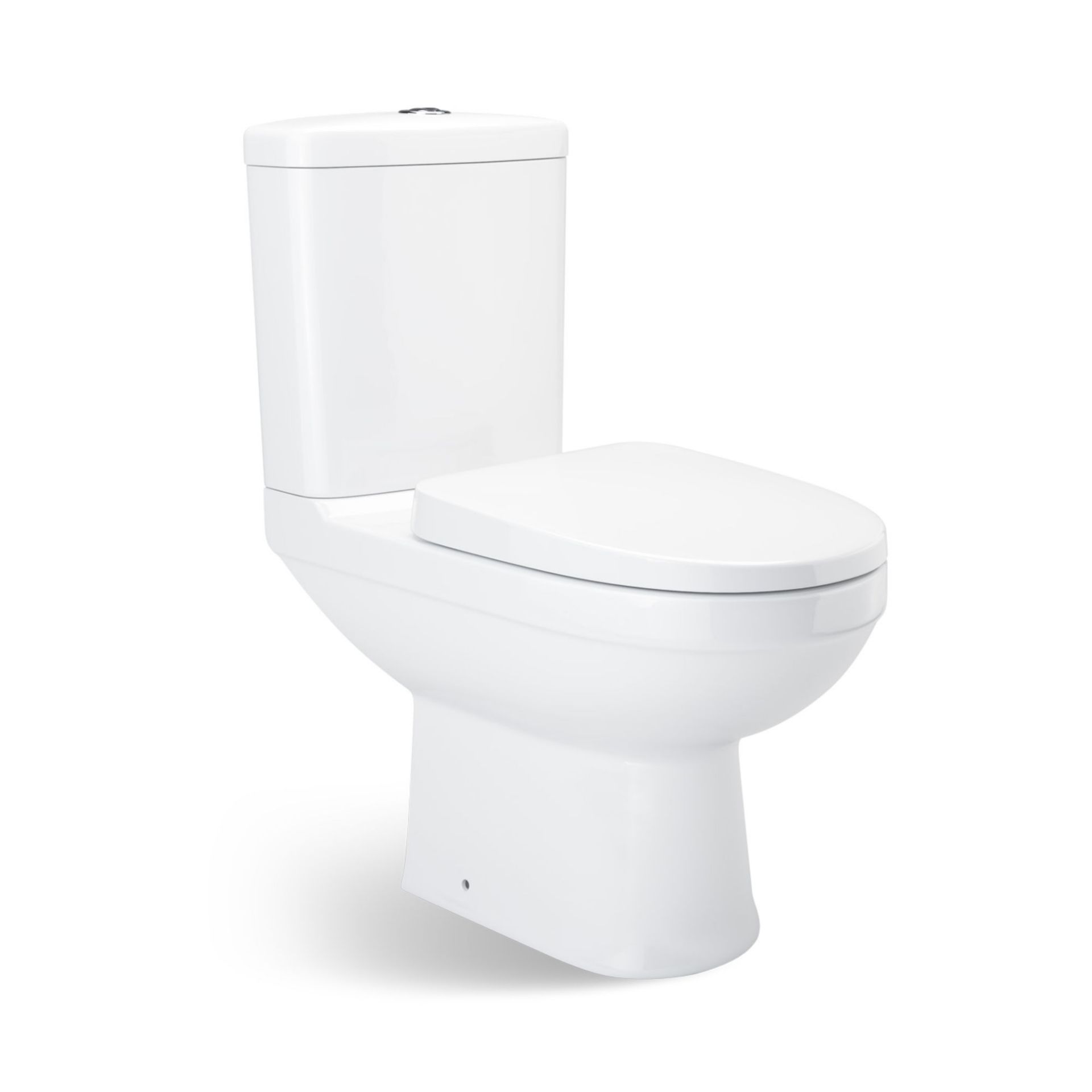 (PT73) Sabrosa II Close Coupled Toilet & Cistern inc Soft Close Seat Made from White Vitreous - Image 2 of 4