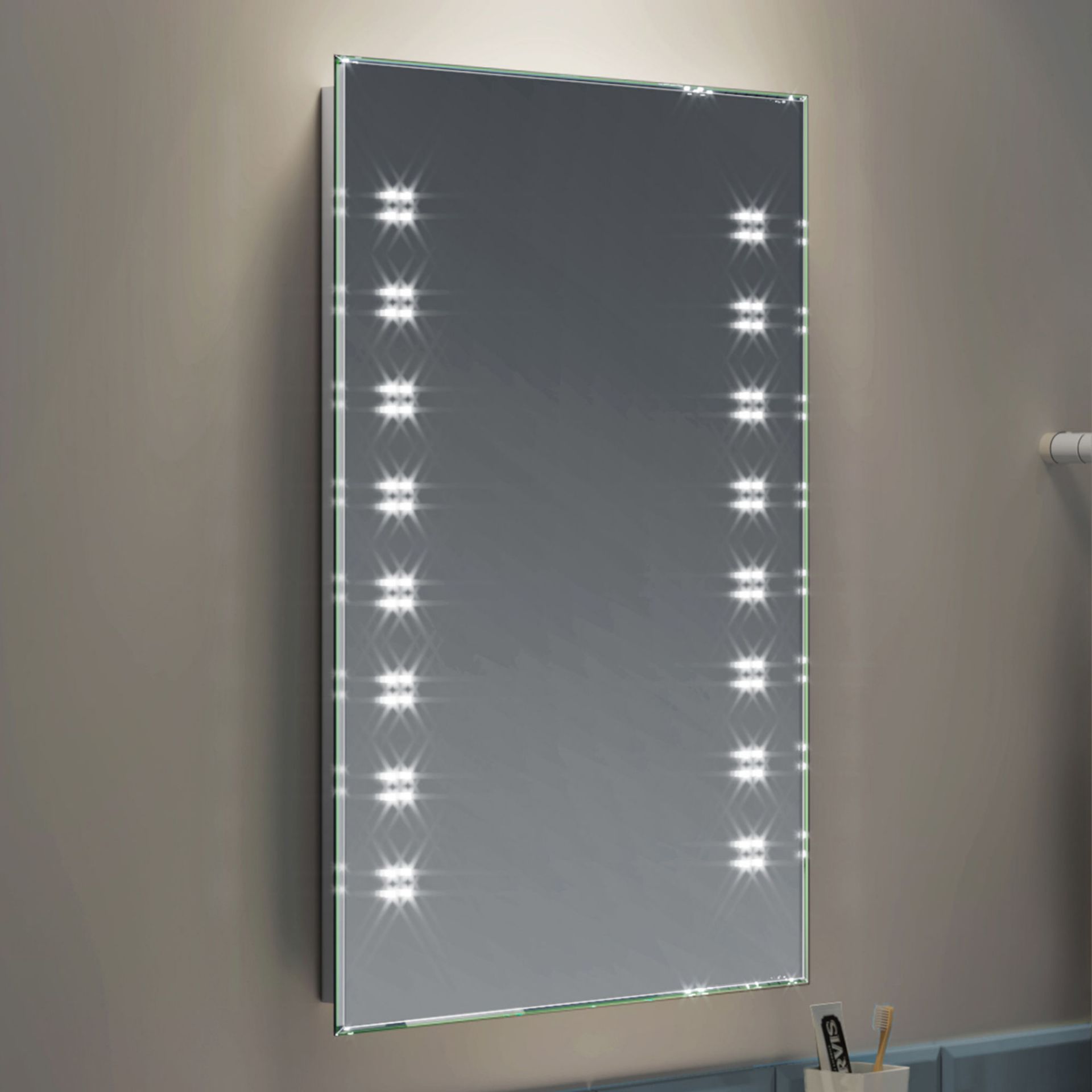 (PT112) 500x700mm Galactic Designer Illuminated LED Mirror. RRP £349.99. Energy efficient LED