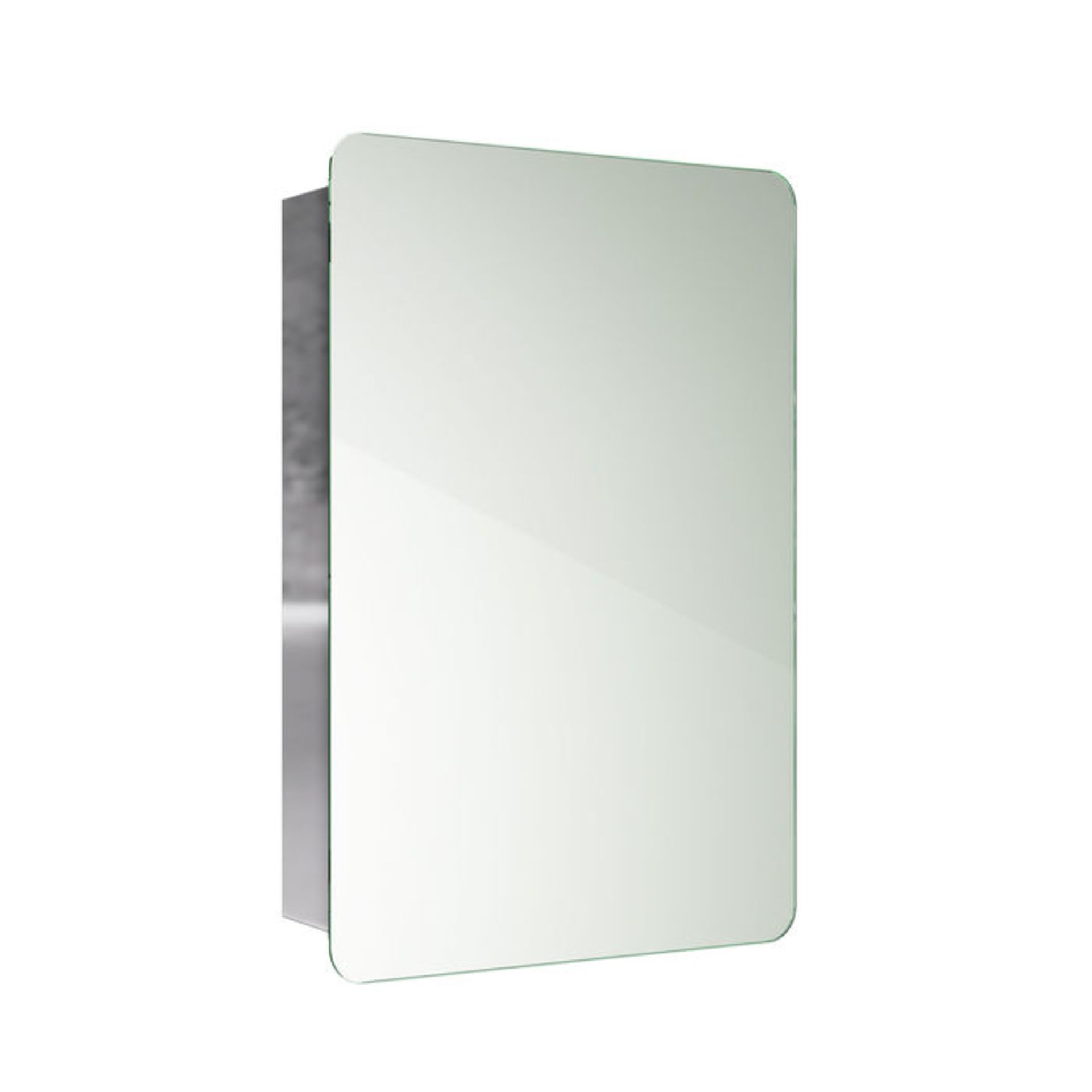 (PT87) 460x660mm Liberty Stainless Steel Sliding Door Mirror Cabinet. RRP £349.99. Made from high- - Image 3 of 4