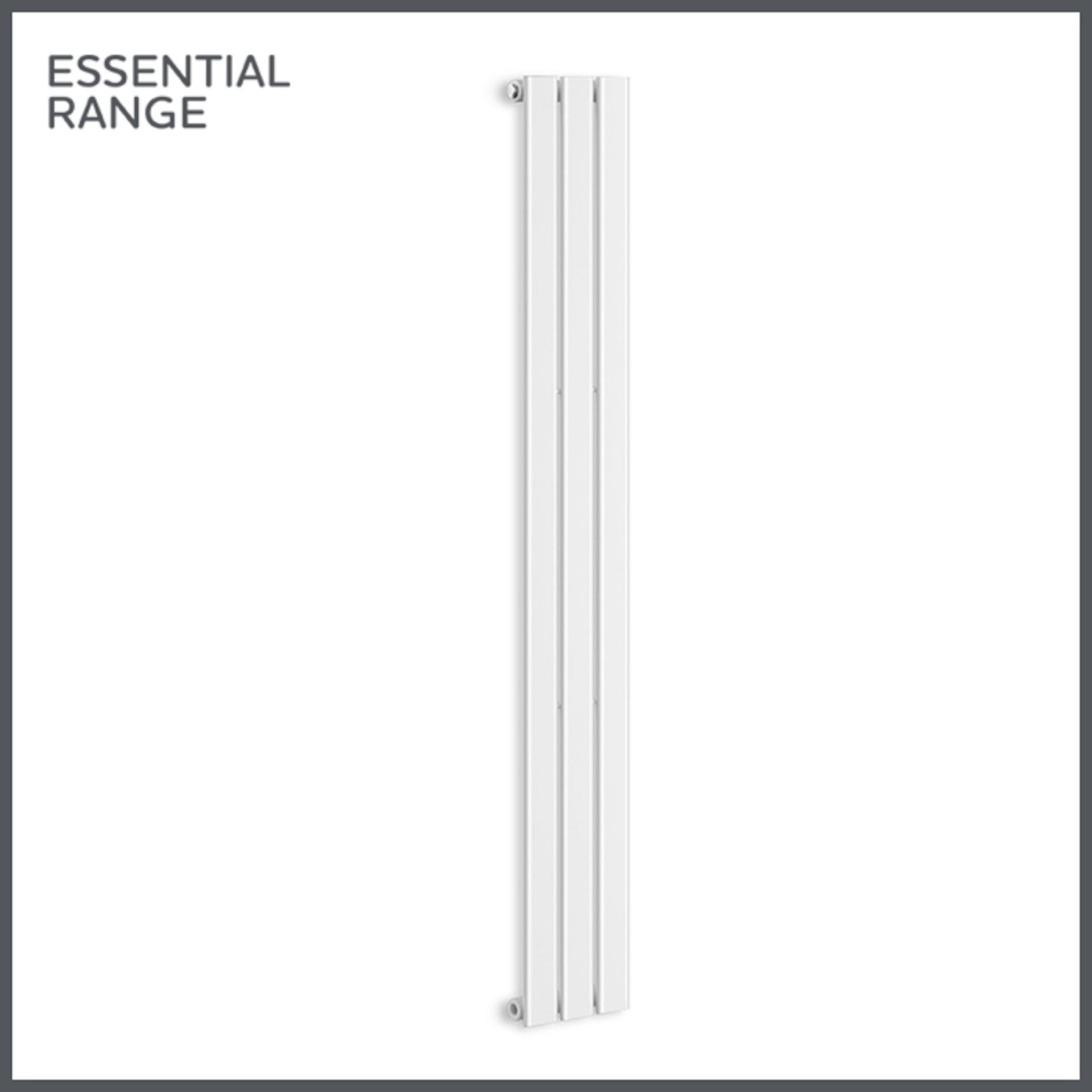 (ND68) 1600x228mm - White Panel Vertical Radiator RRP £199.00. Made from low carbon steel with a