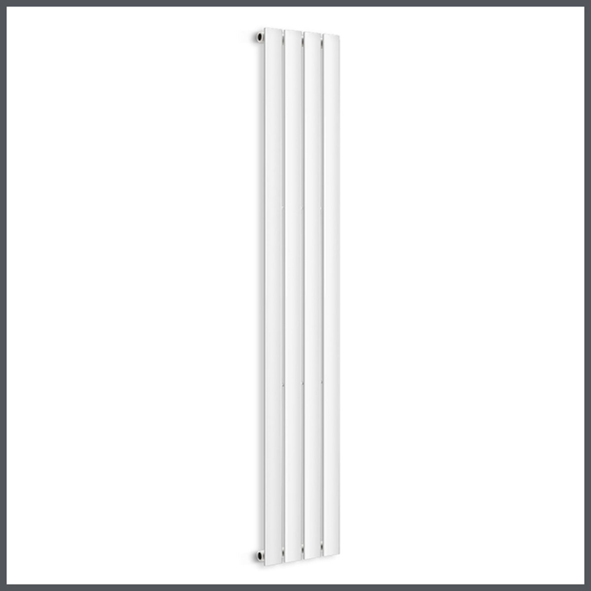 (ND122) 1800x300mm Essential Range - White Panel Vertical Radiator RRP £210.00. Made from low carbon