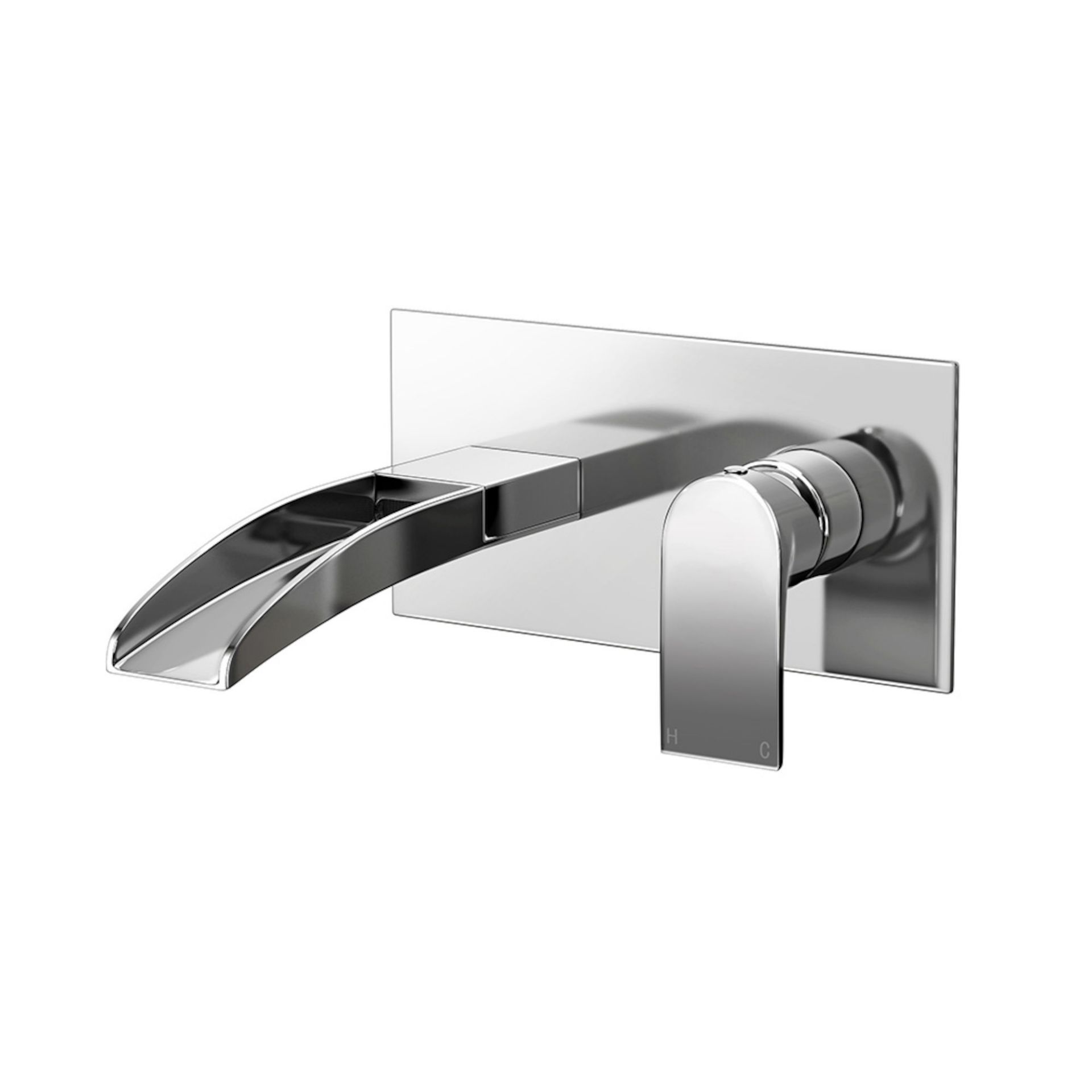 (CP83) Denver Waterfall Wall Mounted Basin Mixer We love this because of the way the water pours! - Image 2 of 3