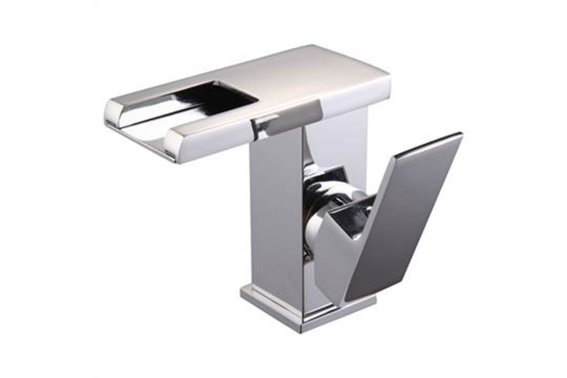 (CP140) LED Waterfall Bathroom Basin Mixer Tap. RRP £229.99. Easy to install and clean. All copper - Image 3 of 3