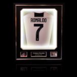 Cristiano Ronaldo Signed Framed Shirt