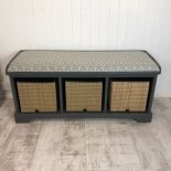 Upholstered Shoe Storage Unit