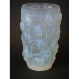 Rene Lalique Opalescent Glass 'Raisins' Vase