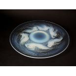 René Lalique Opalescent Glass 'Ondines' Plate